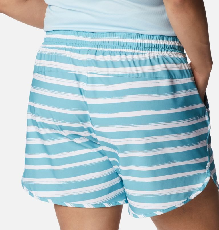 Women's Columbia Bogata Bay Stretch Printed Shorts Stripe | Plus Size CA-EC685